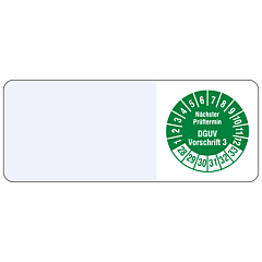 Kabelprüfplakette, 2028-2033, Polyethylen, 20 x 50 mm - Zum Produkt