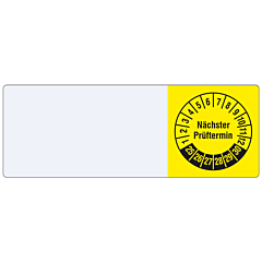 Kabelprüfplakette, 2025-2030, PVC/Vinyl, 25 x 70 mm - Zum Produkt