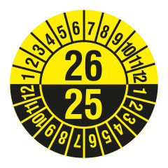 Mehrjahresprüfplakette, 2025-2026, Polyethylen, Ø 30 mm - Zum Produkt