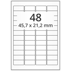 Papier Etiketten, 45,7 x 21,2 mm - Zum Produkt