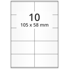 Papier Etiketten, 105 x 58 mm - Zum Produkt