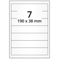 Papier Etiketten, 190 x 38 mm - Zum Produkt