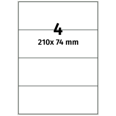 Papier Etiketten, 210 x 74 mm - Zum Produkt