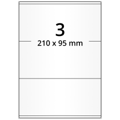Papier Etiketten, 210 x 95 mm - Zum Produkt