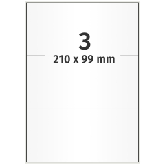 Papier Etiketten, 210 x 99 mm - Zum Produkt