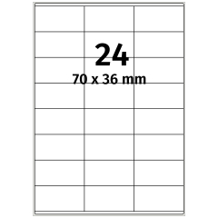 Papier Etiketten, 70 x 36 mm - Zum Produkt
