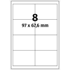 Papier Etiketten, 97 x 67,6 mm - Zum Produkt