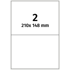 Polyester Etiketten, weiß, 210 x 148 mm - Zum Produkt