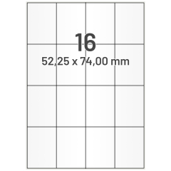 Polyethylen Etiketten, weiß, 52 x 74 mm - Zum Produkt