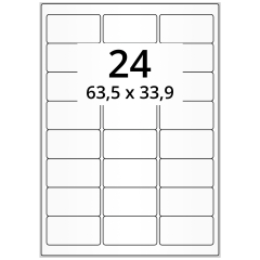 Polyethylen Etiketten, weiß, 64 x 34 mm - Zum Produkt