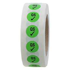 QS-Etiketten, Polyester, Ø 12,5 mm - Zum Produkt
