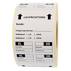 Reifenaufkleber, Papier, 100 x 150 mm - Zum Produkt