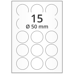 Runde Papier Etiketten, Ø 50 mm - Zum Produkt
