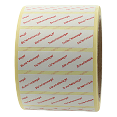 Siegeletiketten, Papier, 65 x 17 mm - Zum Produkt