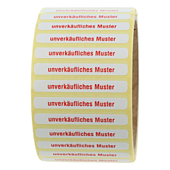 Siegeletiketten, Papier, 50,8 x 6,35 mm - Zum Produkt