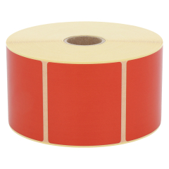 Thermo-Eco-Etiketten, rot, permanent, 57,15 x 50,8 mm - Zum Produkt