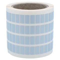 Polyester Etiketten, silber, permanent klebend, 18 x 8 mm - Zum Produkt