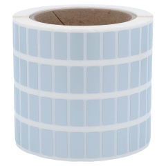 Polyester Etiketten, silber, permanent klebend, 20 x 9 mm - Zum Produkt