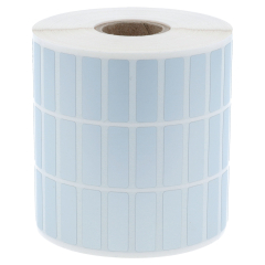 Polyester Etiketten, silber, permanent klebend, 25 x 8 mm - Zum Produkt