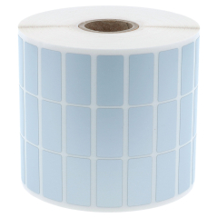 Polyester Etiketten, silber, permanent klebend, 25,4 x 12,7 mm - Zum Produkt