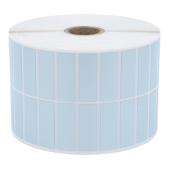 Polyester Etiketten, silber, permanent klebend, 36 x 12,7 mm - Zum Produkt