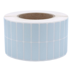 Polyester Etiketten, silber, permanent klebend, 36 x 12,7 mm - Zum Produkt