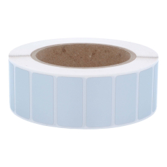 Polyester Etiketten, silber, permanent klebend, 38 x 19 mm - Zum Produkt