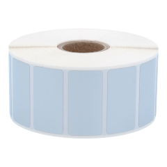 Polyester Etiketten, silber, permanent klebend, 38 x 19 mm - Zum Produkt