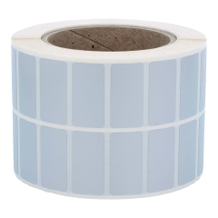 Polyester Etiketten, silber, permanent klebend, 38 x 23 mm - Zum Produkt
