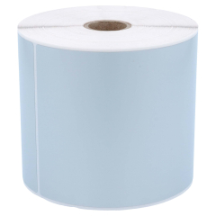 Polyester Etiketten, silber, permanent klebend, 101,6 x 101,6 mm - Zum Produkt