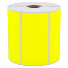 Neon Etiketten, Papier, leuchtgelb, 101,6 x 38,1 mm - Zum Produkt