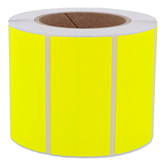 Neon Etiketten, Papier, leuchtgelb, 101,6 x 76,2 mm - Zum Produkt