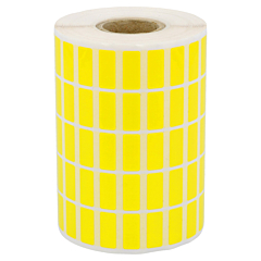 Polyester Etiketten, gelb, permanent klebend, 17 x 7,4 mm - Zum Produkt