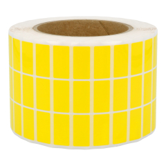 Polyester Etiketten, gelb, permanent klebend, 25,4 x 12,7 mm - Zum Produkt