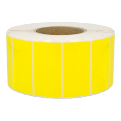 Polyester Etiketten, gelb, permanent klebend, 80 x 40 mm - Zum Produkt