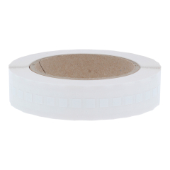 Polyester Etiketten, weiß, permanent klebend, 6,35 x 6,35 mm - Zum Produkt