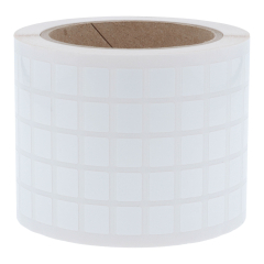 Polyester Etiketten, weiß, permanent klebend, 12,7 x 11 mm - Zum Produkt