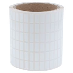 Polyester Etiketten, weiß, permanent klebend, 15 x 6,35 mm - Zum Produkt