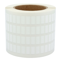 Polyester Etiketten, weiß, permanent klebend, 20 x 9 mm - Zum Produkt