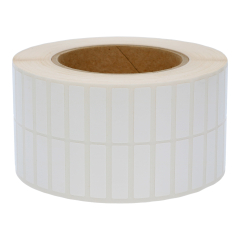 Polyester Etiketten, weiß, permanent klebend, 31,8 x 9,4 mm - Zum Produkt