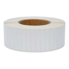 Polyester Etiketten, weiß, permanent klebend, 48 x 8 mm - Zum Produkt