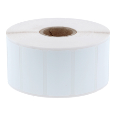 Polyester Etiketten, weiß, permanent klebend, 56 x 9,5 mm - Zum Produkt