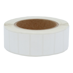 Polyester Etiketten, weiß, permanent klebend, 25,4 x 12,7 mm - Zum Produkt