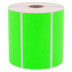 Neon Etiketten, Papier, leuchtgrün, 75 x 50 mm - Zum Produkt