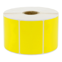 Polyester Etiketten, gelb, permanent klebend, 60 x 40 mm - Zum Produkt