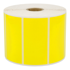 Polyester Etiketten, gelb, permanent klebend, 80 x 40 mm - Zum Produkt