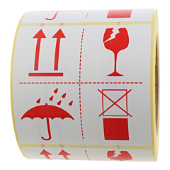 Versandaufkleber, Papier, 100 x 100 mm - Zum Produkt