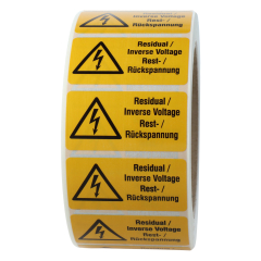 Warnzeichen, W012, 50,8 x 25,4 mm - Zum Produkt