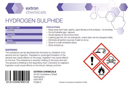 GHS-Etiketten bedruckt im Inkjet Drucker