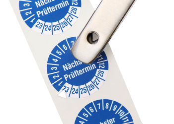 Kerbzangen für Prüfplaketten.